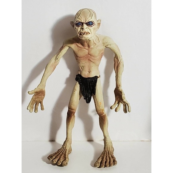 The Lord Of The Rings NLP Gollum Smeagol with rock and Sauron Figures 2003 - Picture 8 of 12